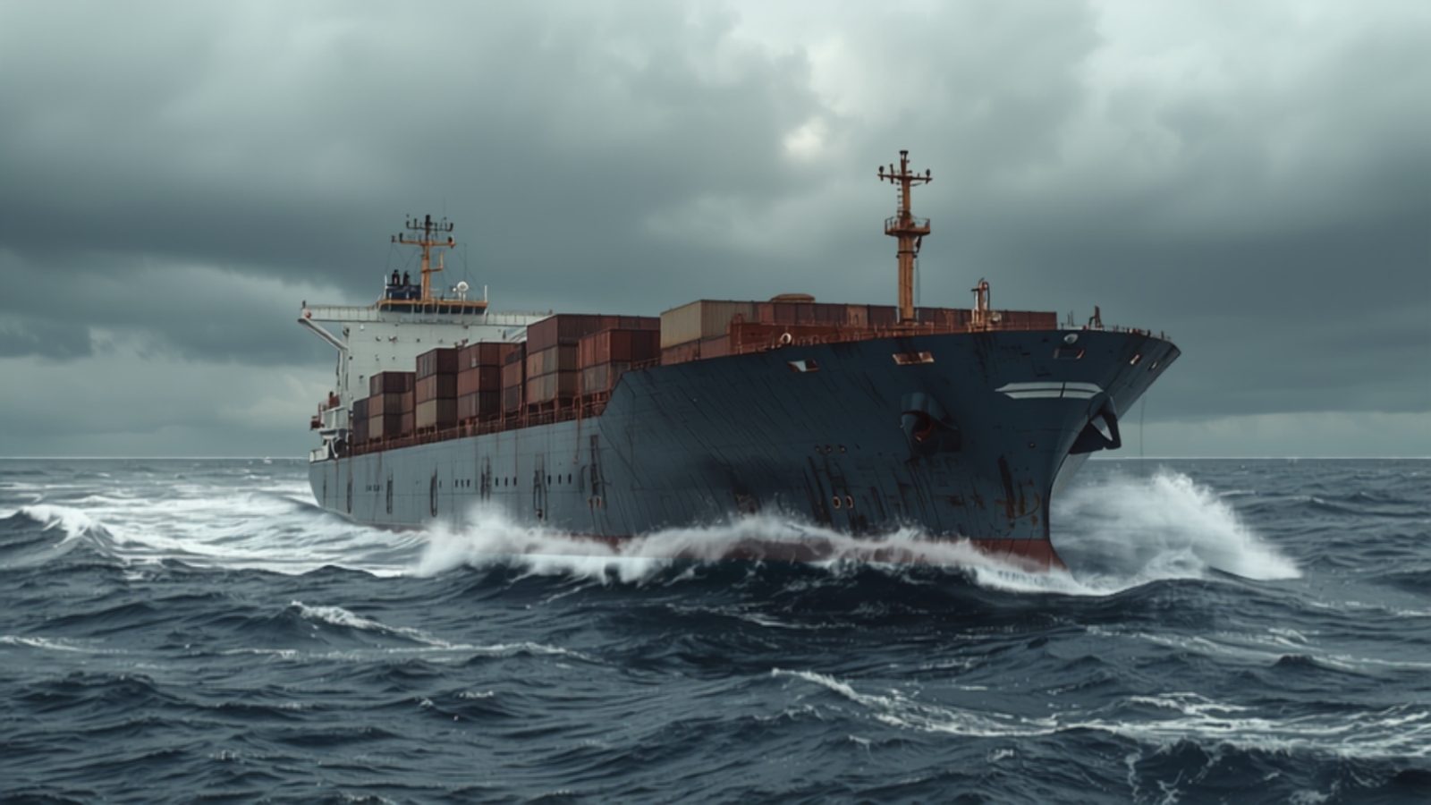 Capesize bulk carrier at sea